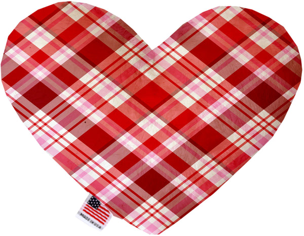 Valentines Day Plaid  Heart Dog Toy