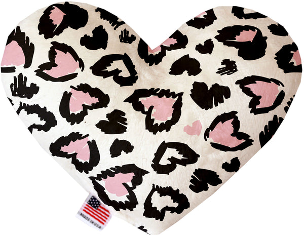 Pink Leopard Hearts  Heart Dog Toy