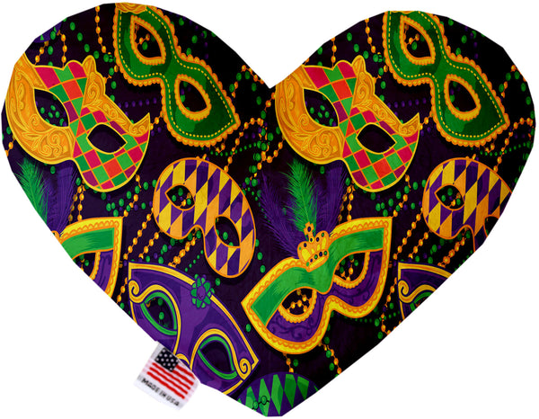 Mardi Gras Masquerade  Heart Dog Toy