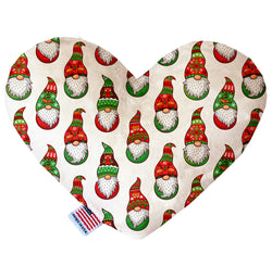 Santa Gnomes  Heart Dog Toy
