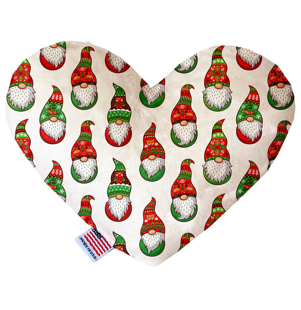 Santa Gnomes  Heart Dog Toy