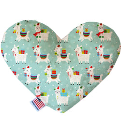 Holiday Llamas  Heart Dog Toy