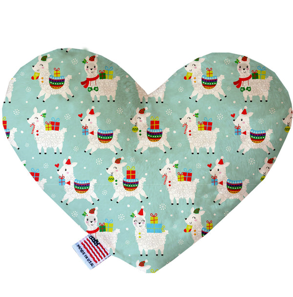 Holiday Llamas  Heart Dog Toy